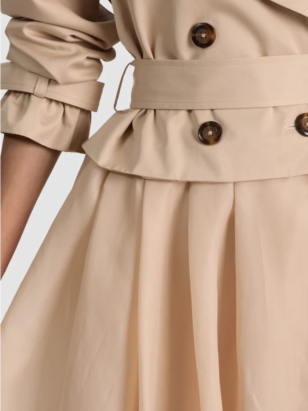ALICE + OLIVIA NEVADA SHEER COMBO TRENCH COAT SIZE XS NWT - Picture 5 of 8